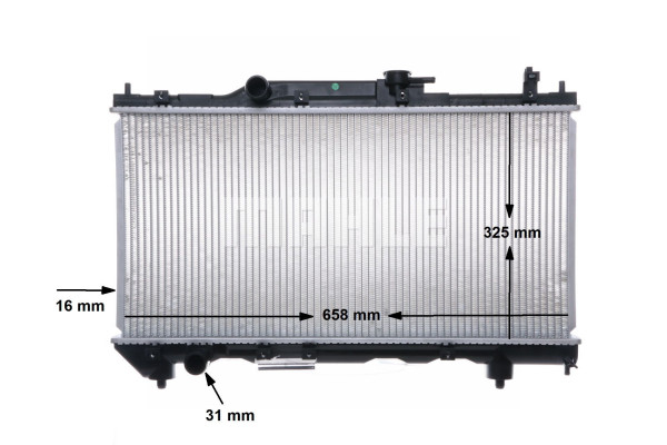 Radiator, engine cooling - CR543000S MAHLE - 1640002270, 1640002310, 1640302310